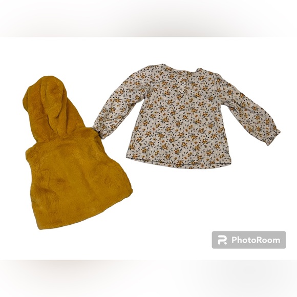 DAISY FUENTES brand. Size 24M. 2 piece shirt and vest. - Picture 2 of 4